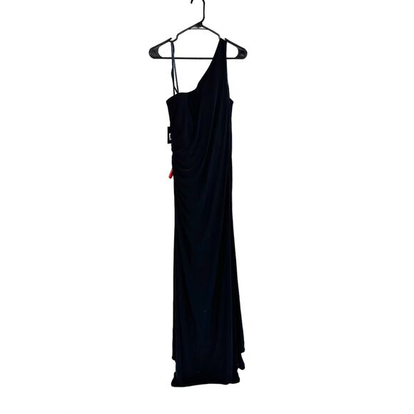 Mac Duggal 26163 Midnight One Shoulder Ruched Jersey Evening Gown 14 - Picture 8 of 8